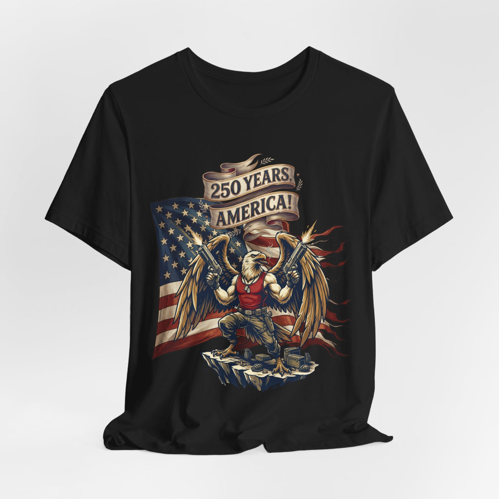 250 Years American Eagle T-Shirt — Patriotic USA Flag Tee