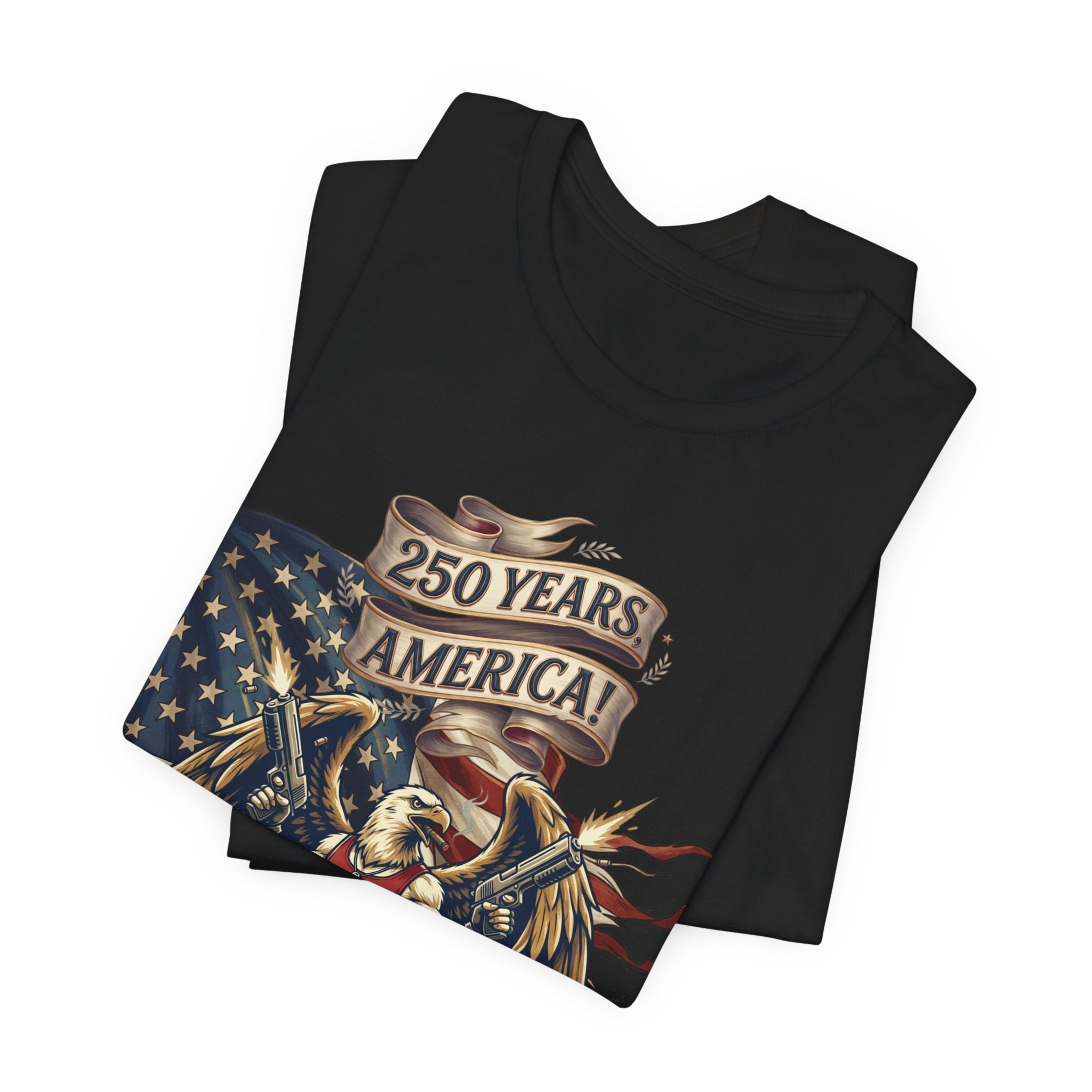 250 Years American Eagle T-Shirt — Patriotic USA Flag Tee