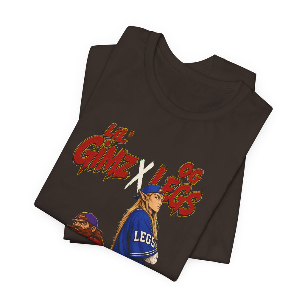 Graphic Tee — Lil Gimz & OG Legs Hip-Hop Cartoon LOTR T-Shirt