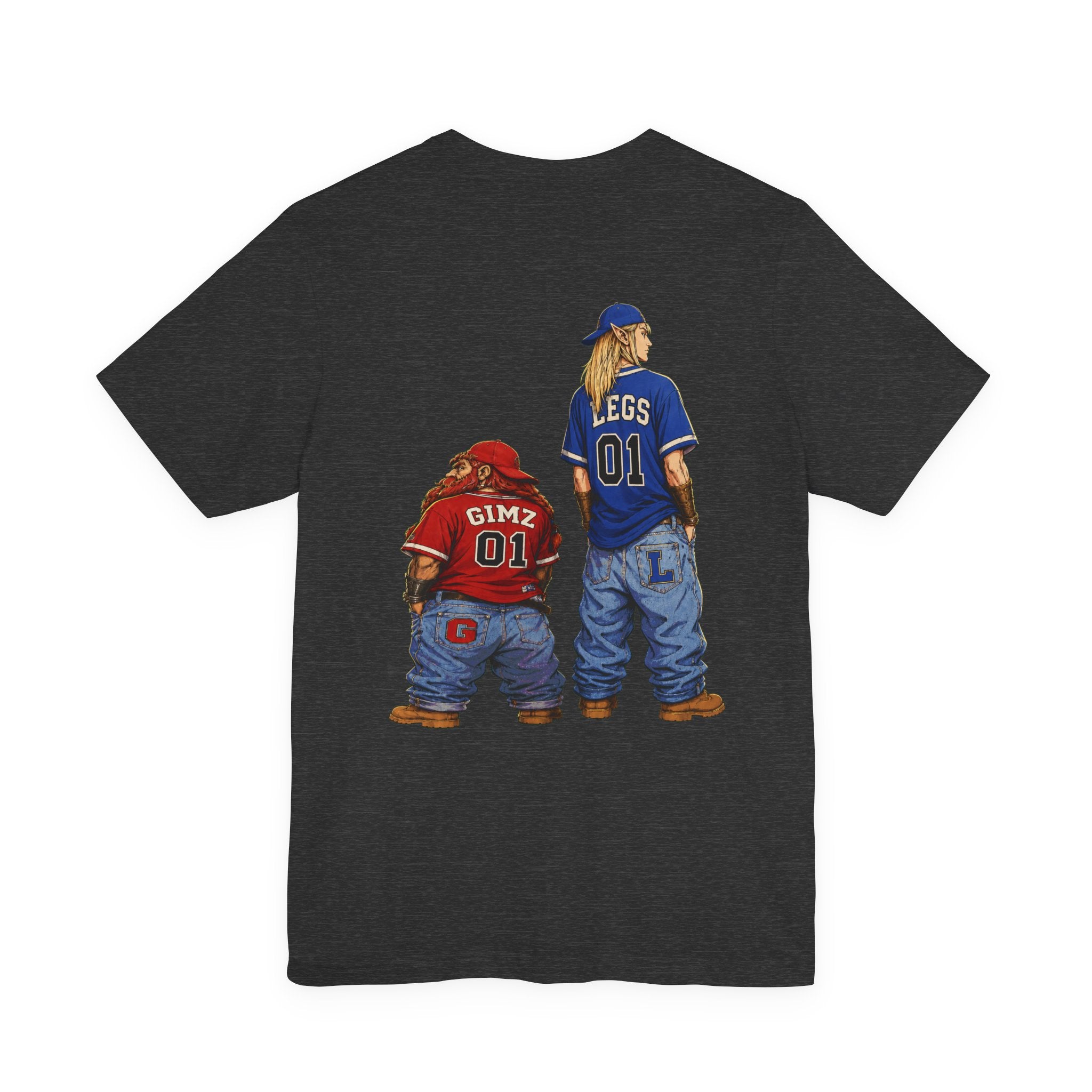 Graphic Tee — Lil Gimz & OG Legs Hip-Hop Cartoon LOTR T-Shirt