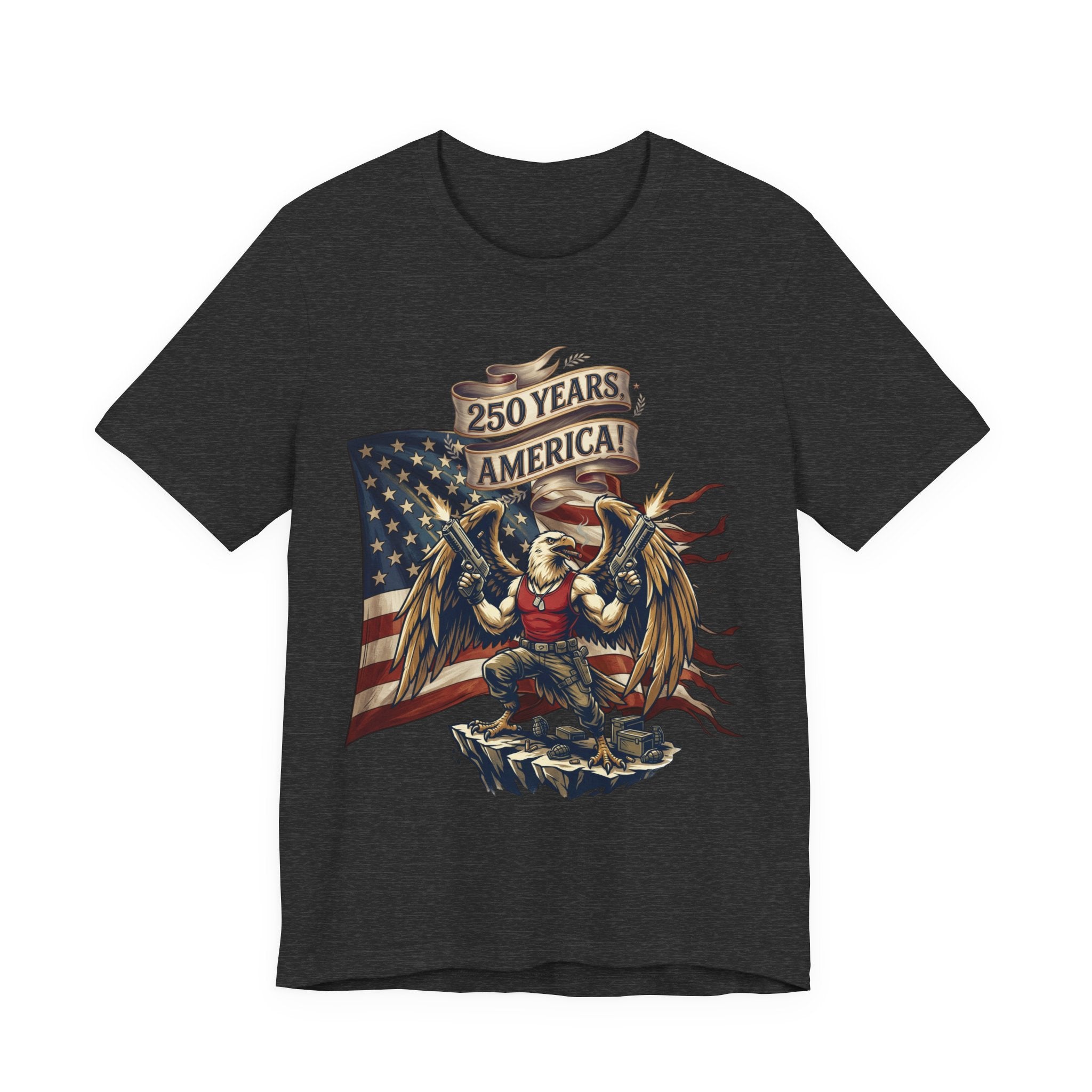 250 Years American Eagle T-Shirt — Patriotic USA Flag Tee