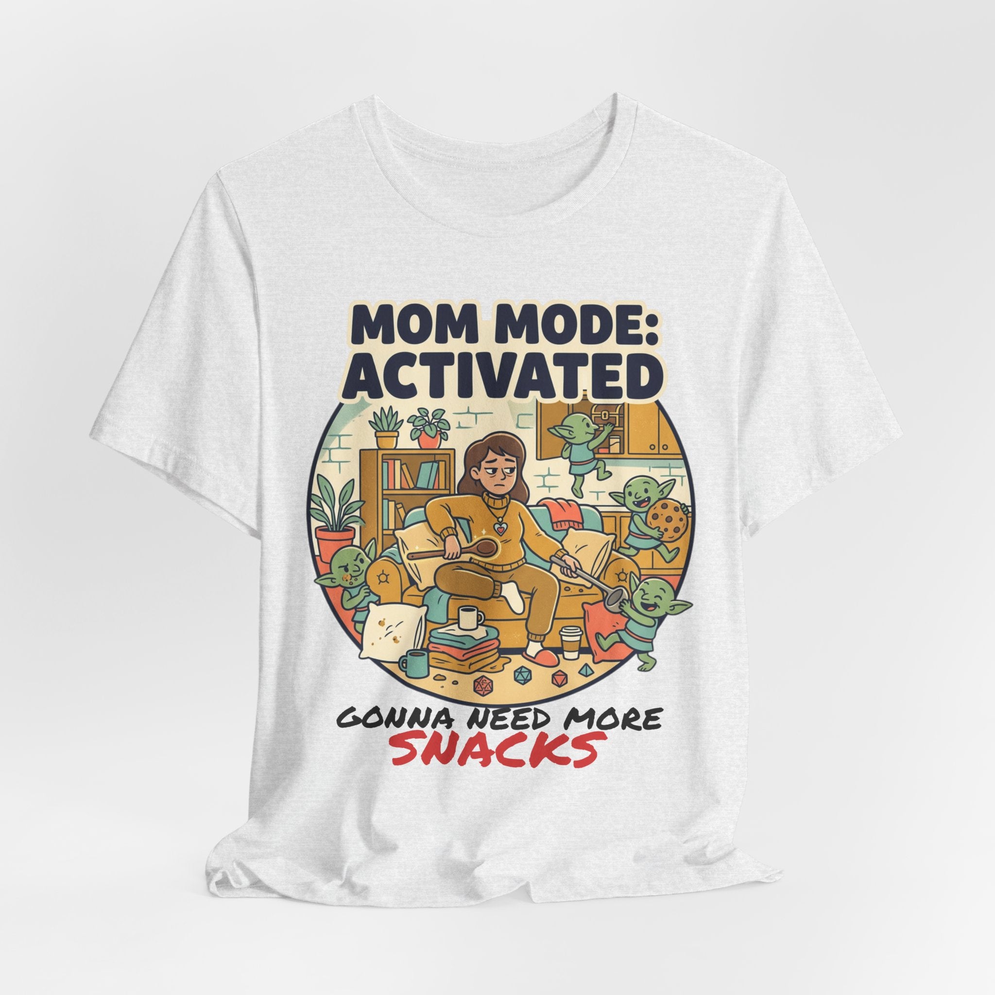 Mom Mode Activated T-Shirt – 'Gonna Need More Snacks' Funny Mother's Day Tee