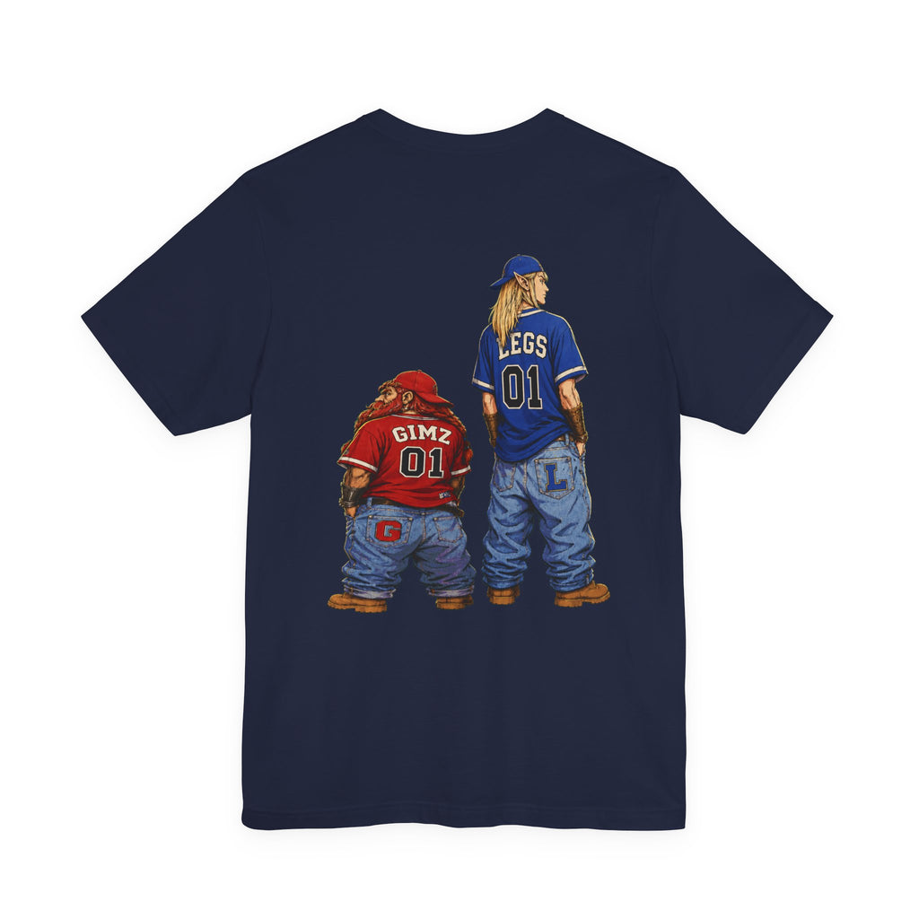 Graphic Tee — Lil Gimz & OG Legs Hip-Hop Cartoon LOTR T-Shirt