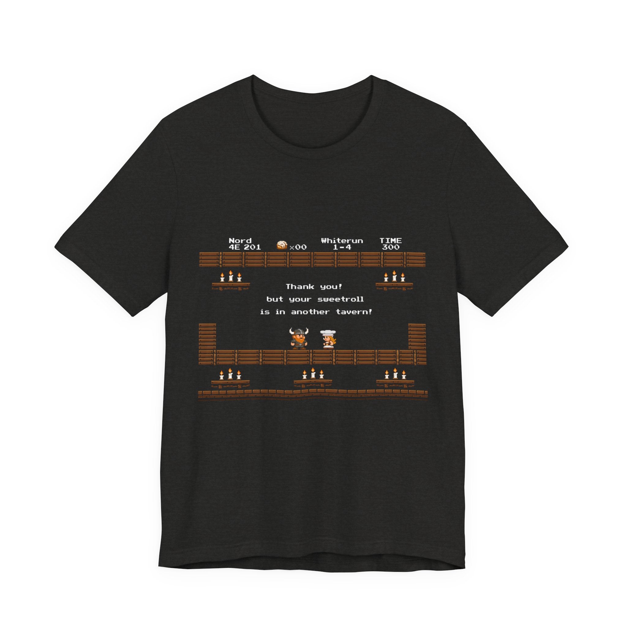 Tavern Crawl Whiterun Tee — Retro Pixel RPG Gaming Shirt ("Tavern Crawl 4E 201")