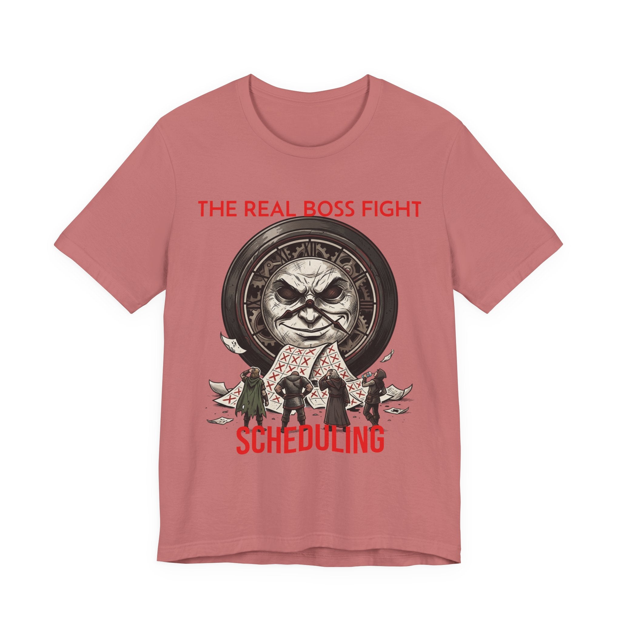 The Real Boss Fight: Scheduling T‑Shirt