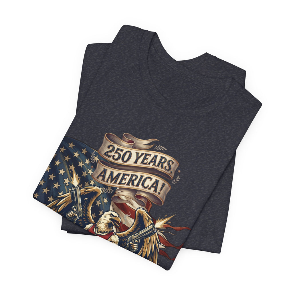250 Years American Eagle T-Shirt — Patriotic USA Flag Tee