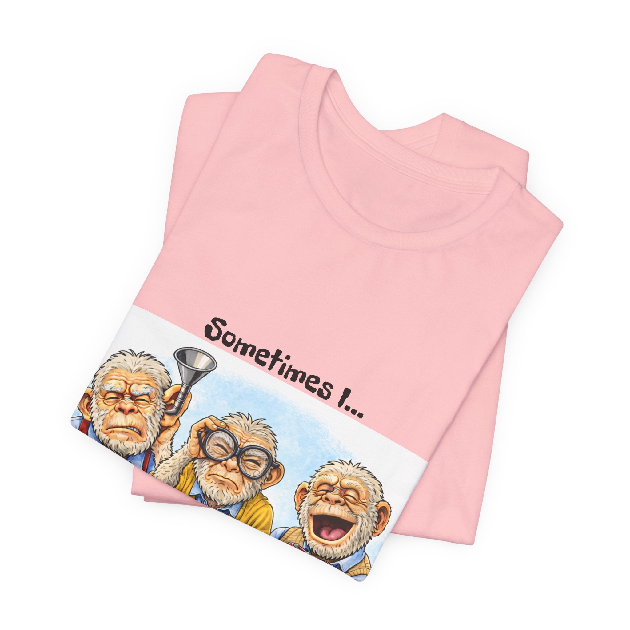Funny Senior 'The Senses Are Optional' T-Shirt — Hear No Good, See No Good, Speak No Good Tee