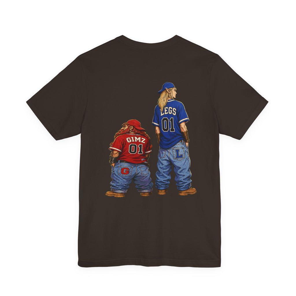 Graphic Tee — Lil Gimz & OG Legs Hip-Hop Cartoon LOTR T-Shirt