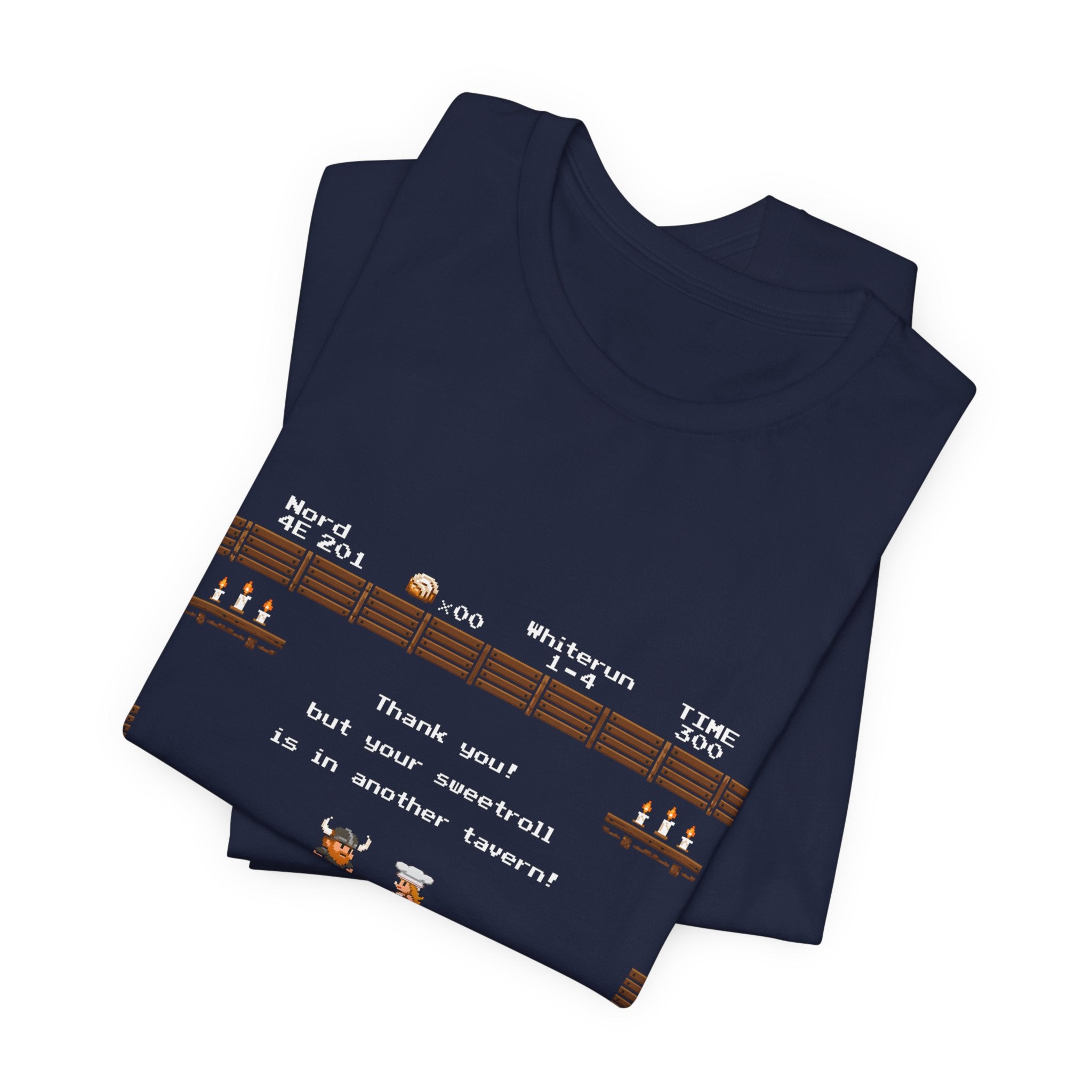 Tavern Crawl Whiterun Tee — Retro Pixel RPG Gaming Shirt ("Tavern Crawl 4E 201")