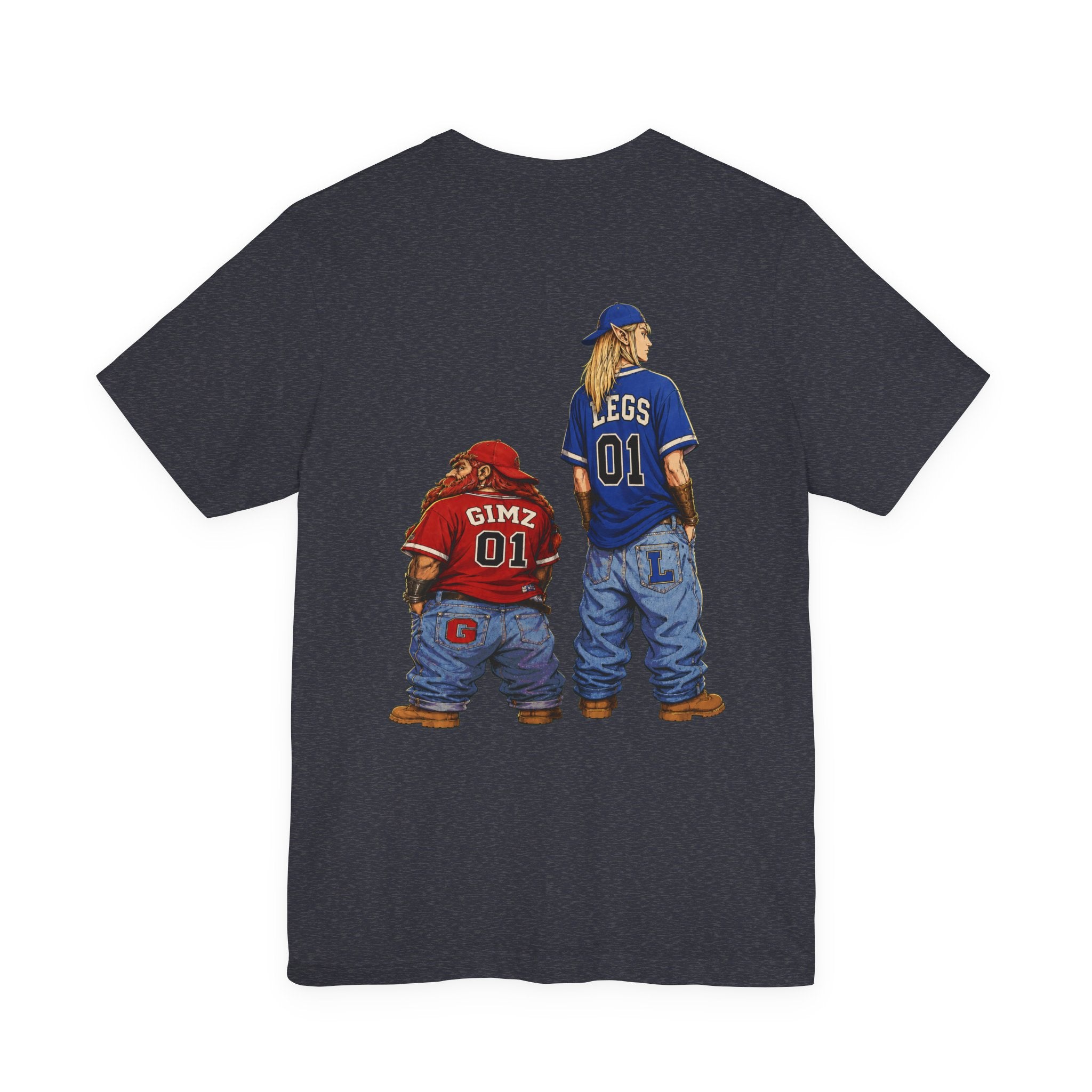 Graphic Tee — Lil Gimz & OG Legs Hip-Hop Cartoon LOTR T-Shirt