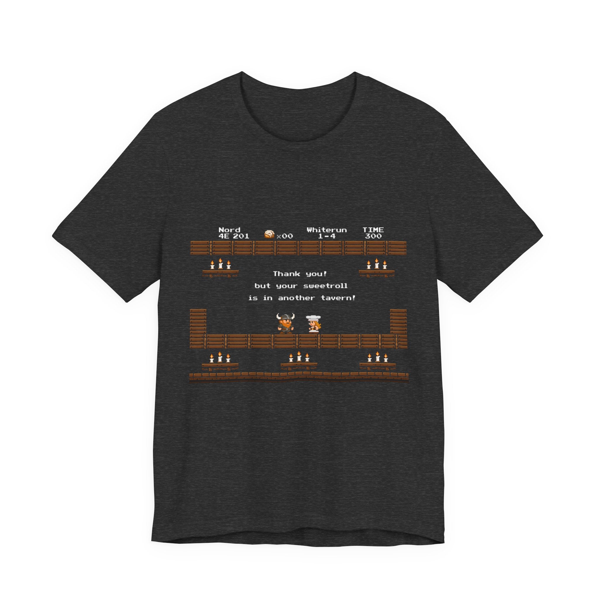 Tavern Crawl Whiterun Tee — Retro Pixel RPG Gaming Shirt ("Tavern Crawl 4E 201")