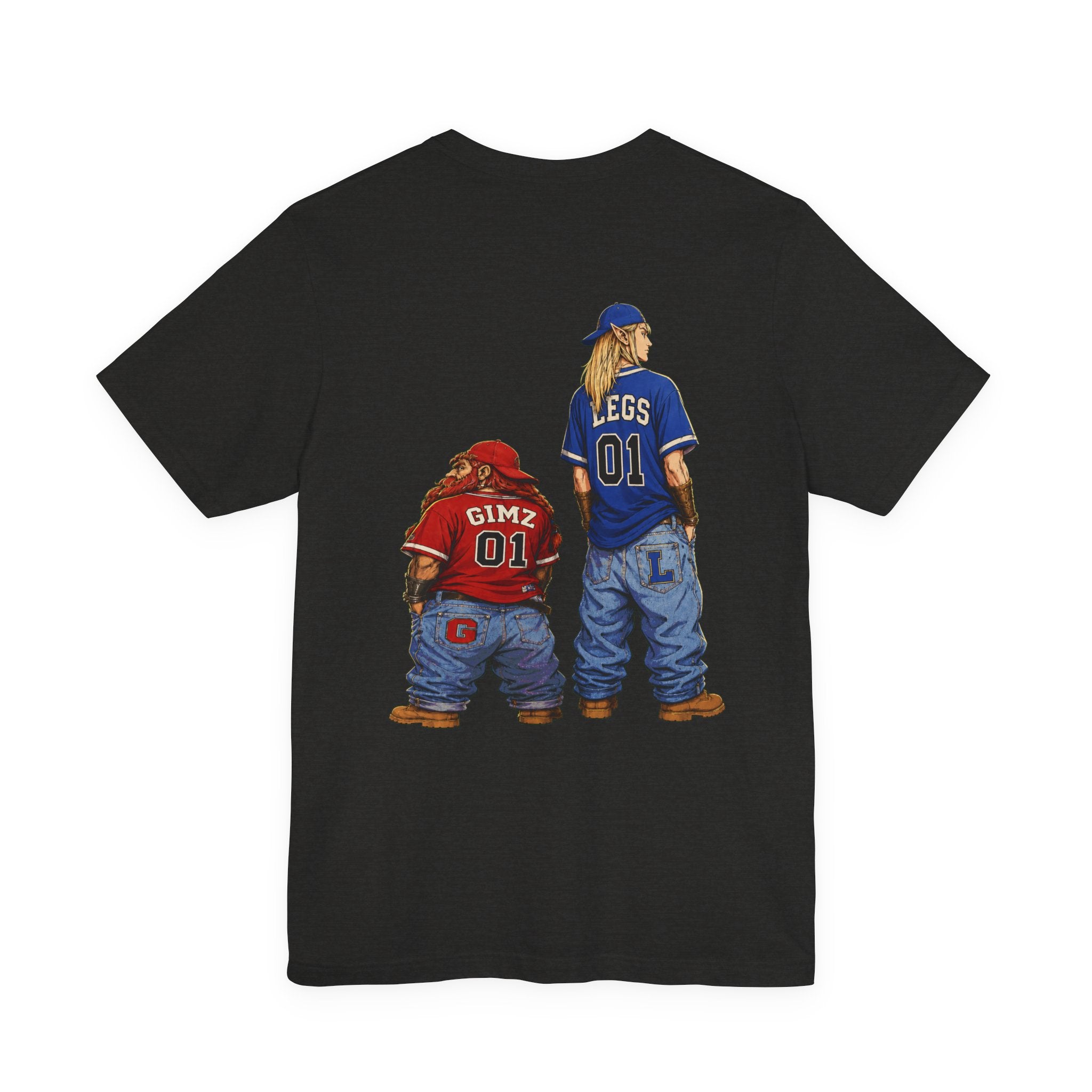 Graphic Tee — Lil Gimz & OG Legs Hip-Hop Cartoon LOTR T-Shirt