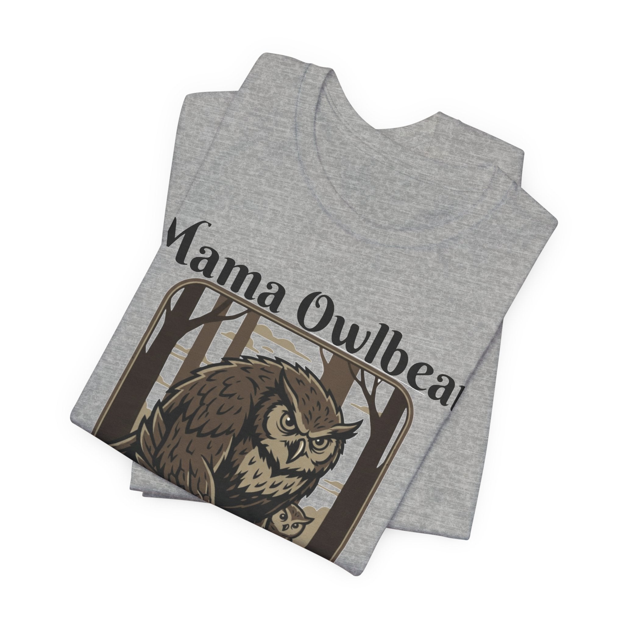 Mama Owlbear T-Shirt — "Touch my cub, meet my talons." Protective Mom Graphic Tee