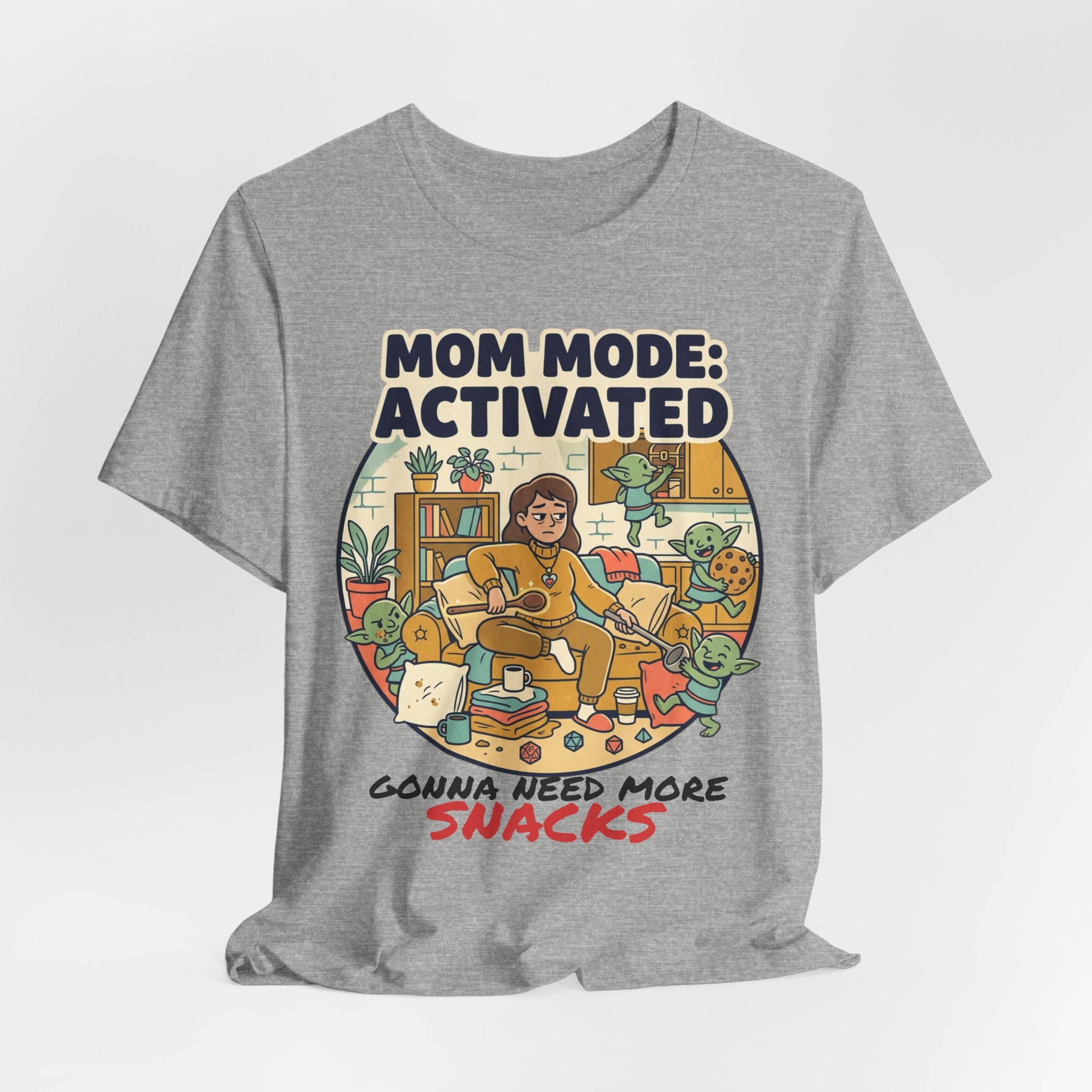 Mom Mode Activated T-Shirt – 'Gonna Need More Snacks' Funny Mother's Day Tee