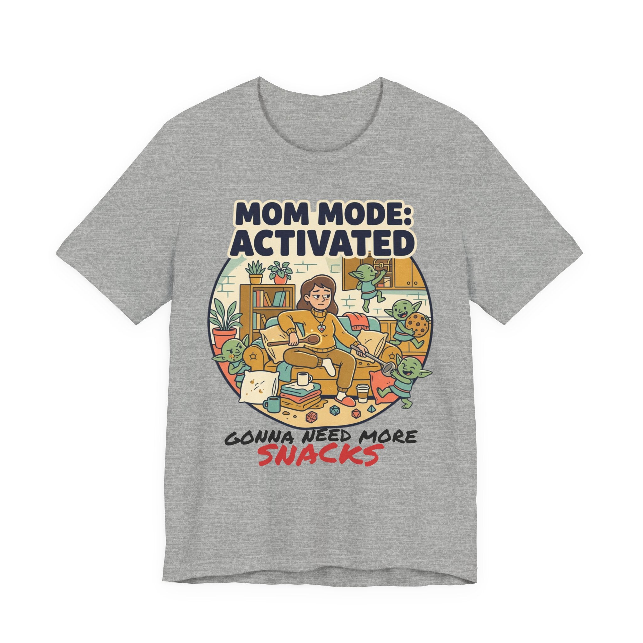 Mom Mode Activated T-Shirt – 'Gonna Need More Snacks' Funny Mother's Day Tee