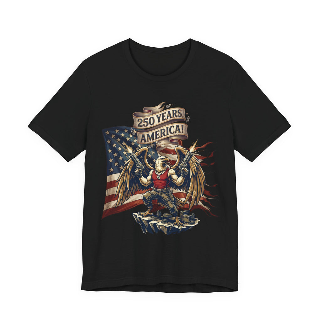 250 Years American Eagle T-Shirt — Patriotic USA Flag Tee