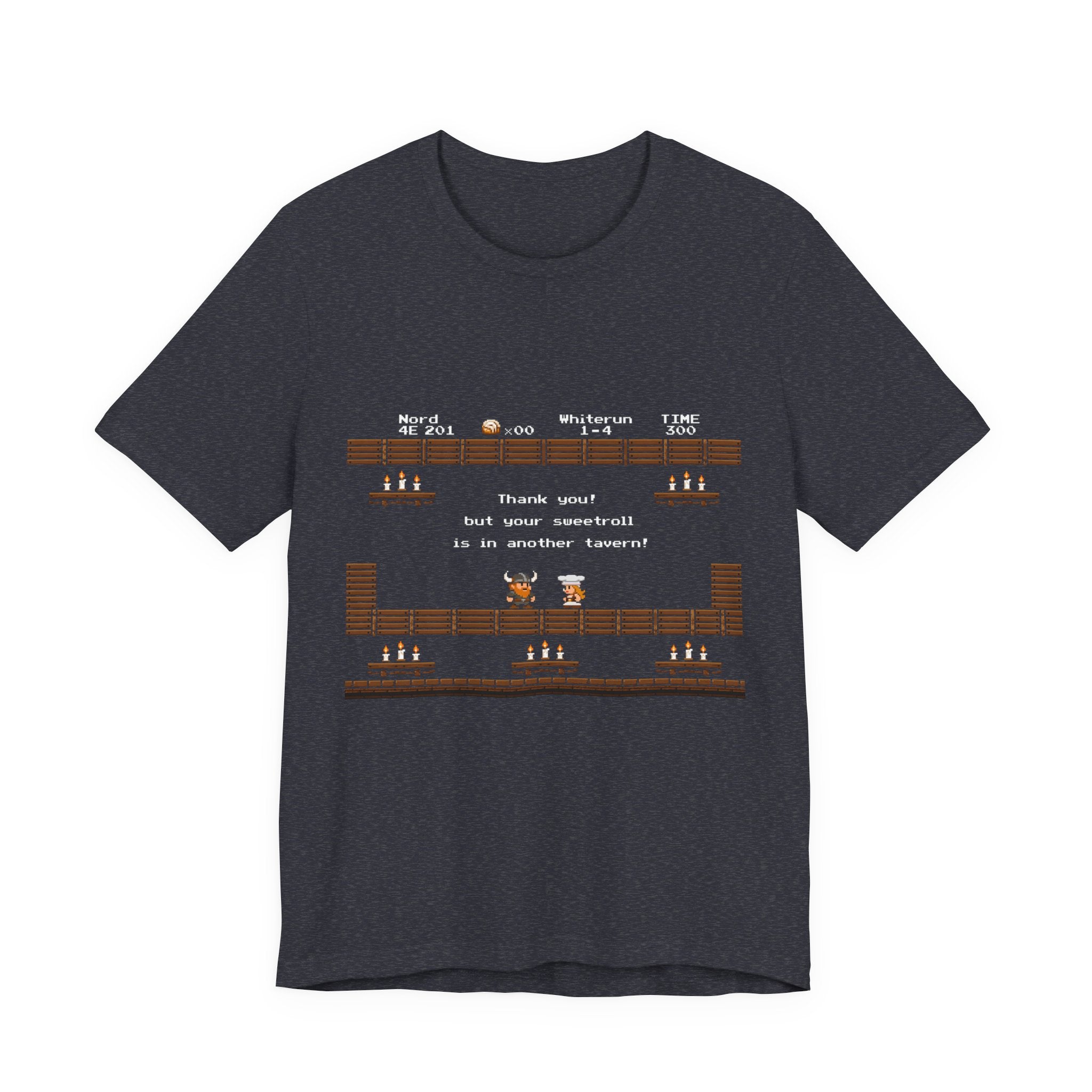 Tavern Crawl Whiterun Tee — Retro Pixel RPG Gaming Shirt ("Tavern Crawl 4E 201")