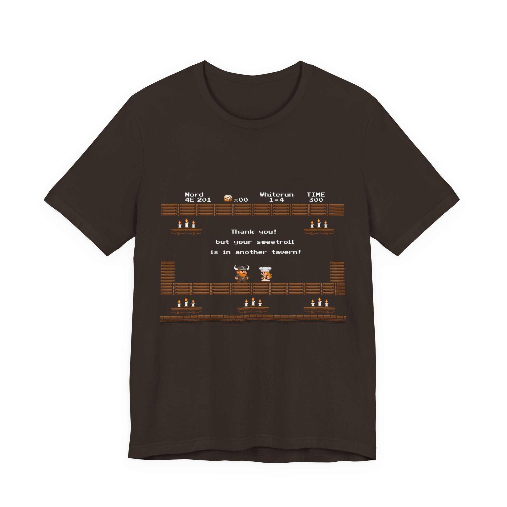 Tavern Crawl Whiterun Tee — Retro Pixel RPG Gaming Shirt ("Tavern Crawl 4E 201")