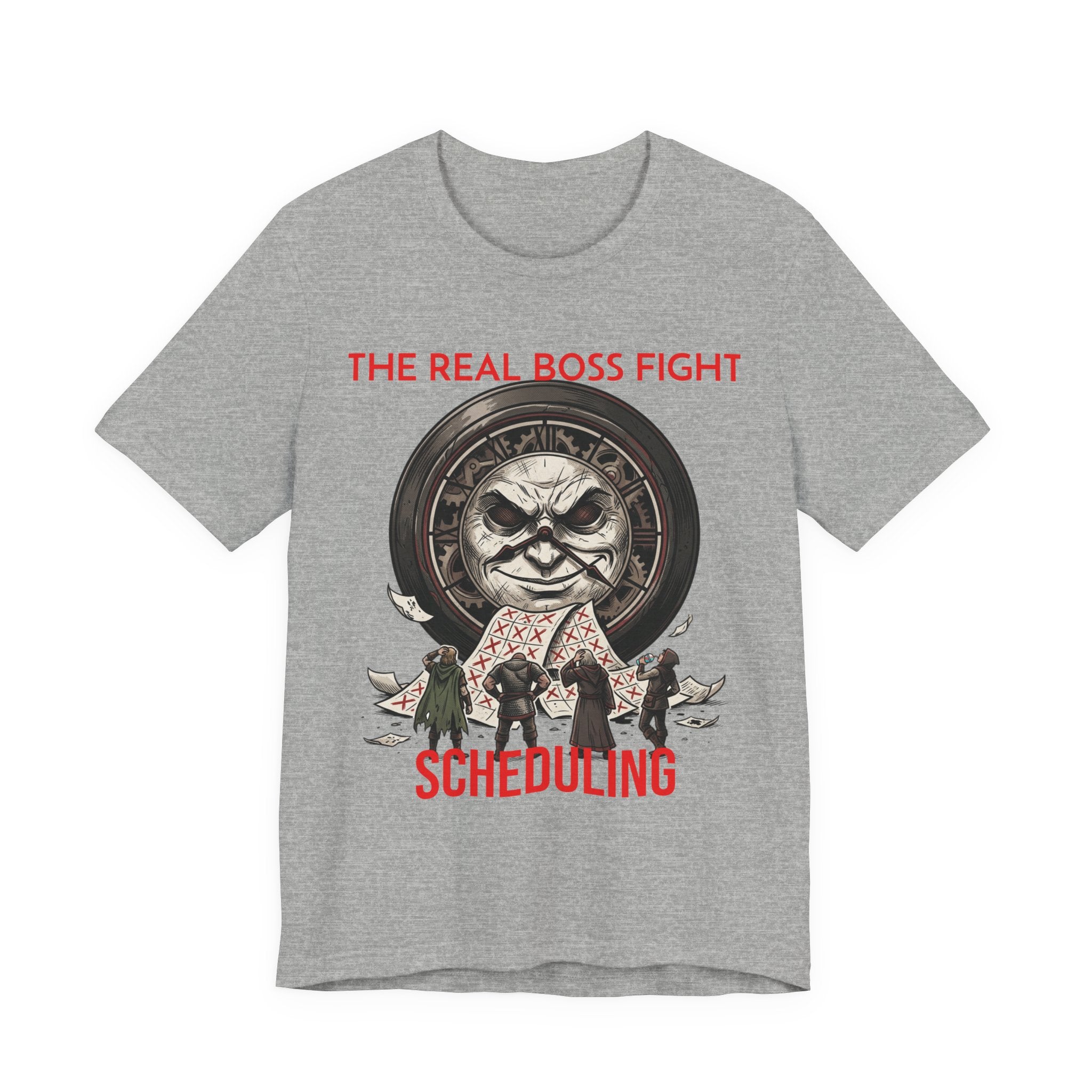 The Real Boss Fight: Scheduling T‑Shirt