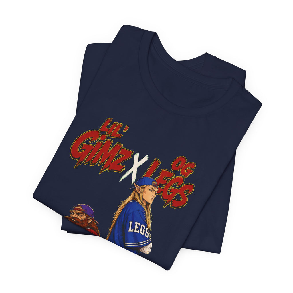 Graphic Tee — Lil Gimz & OG Legs Hip-Hop Cartoon LOTR T-Shirt