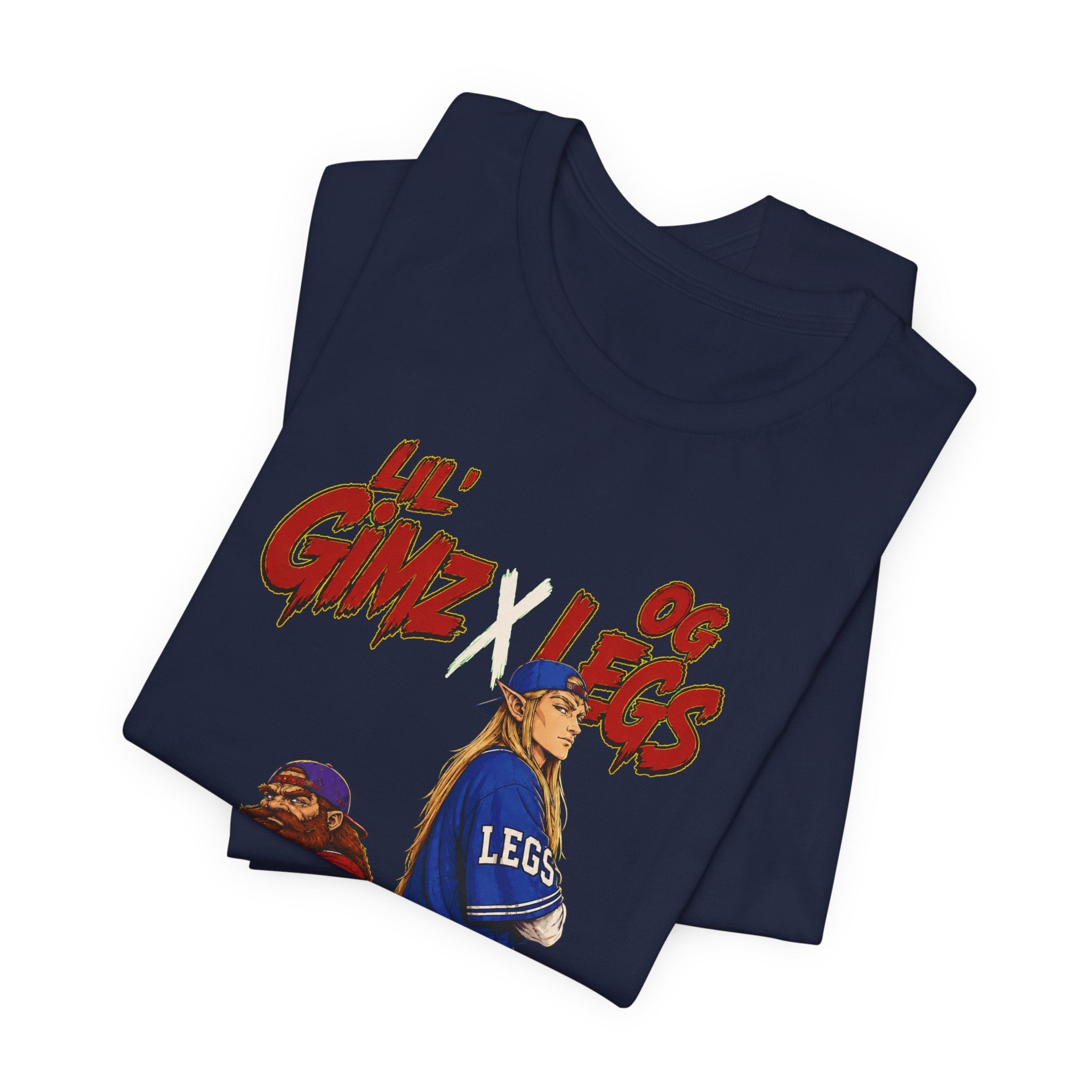 Graphic Tee — Lil Gimz & OG Legs Hip-Hop Cartoon LOTR T-Shirt