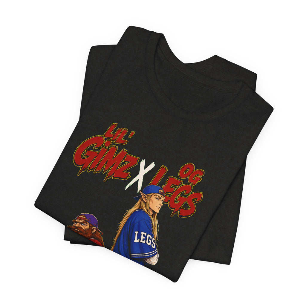 Graphic Tee — Lil Gimz & OG Legs Hip-Hop Cartoon LOTR T-Shirt
