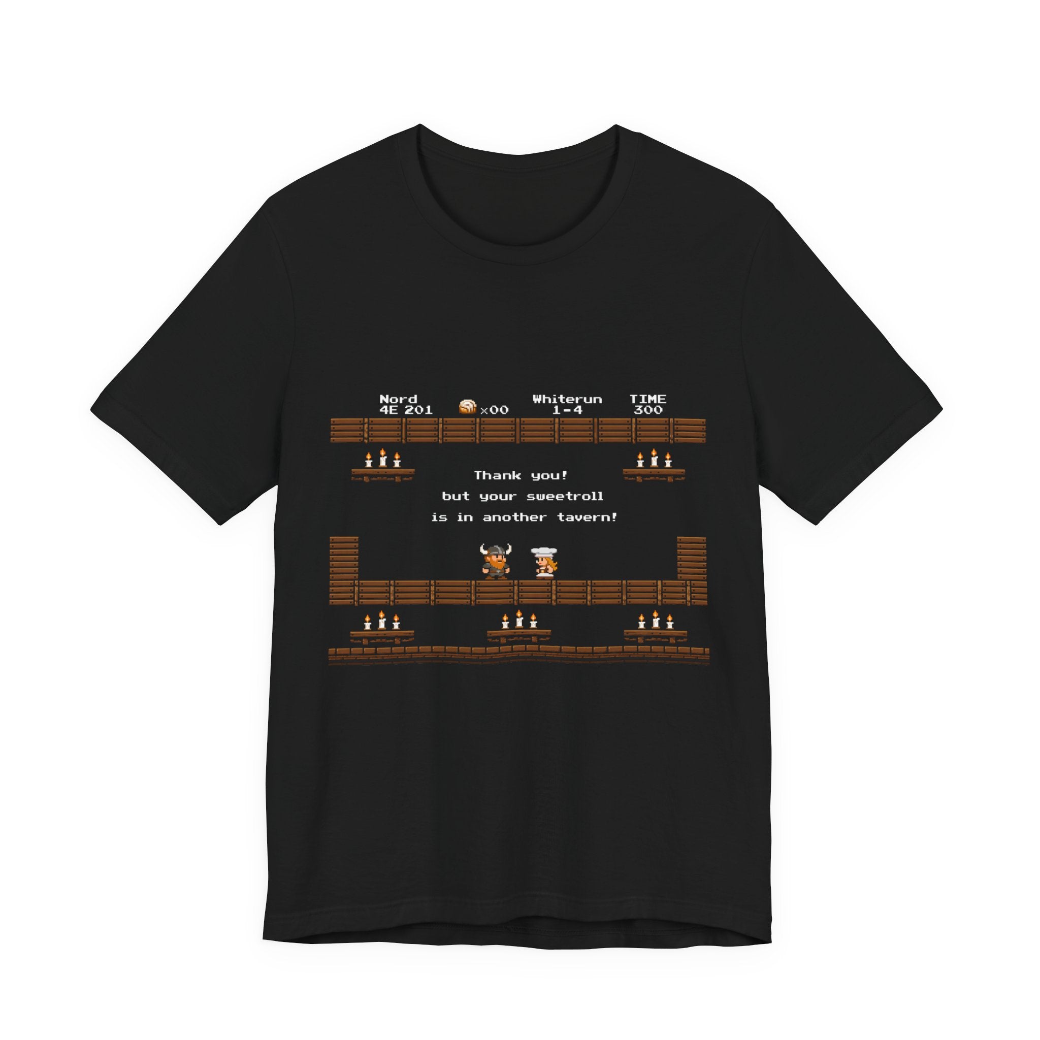 Tavern Crawl Whiterun Tee — Retro Pixel RPG Gaming Shirt ("Tavern Crawl 4E 201")