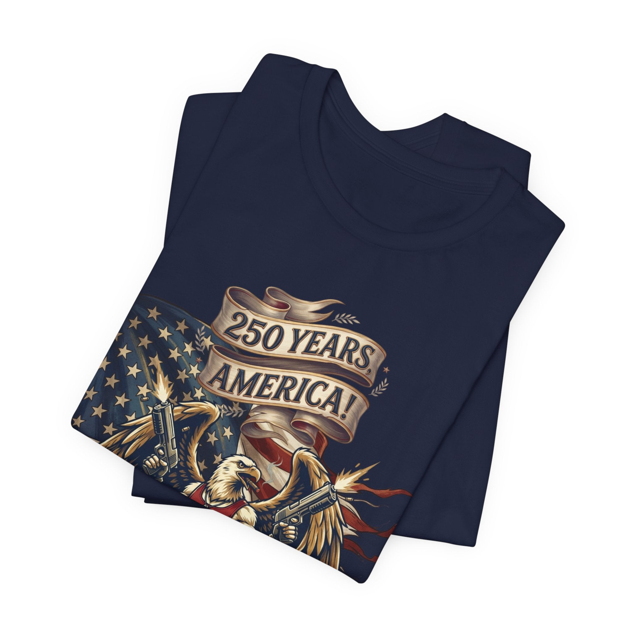 250 Years American Eagle T-Shirt — Patriotic USA Flag Tee