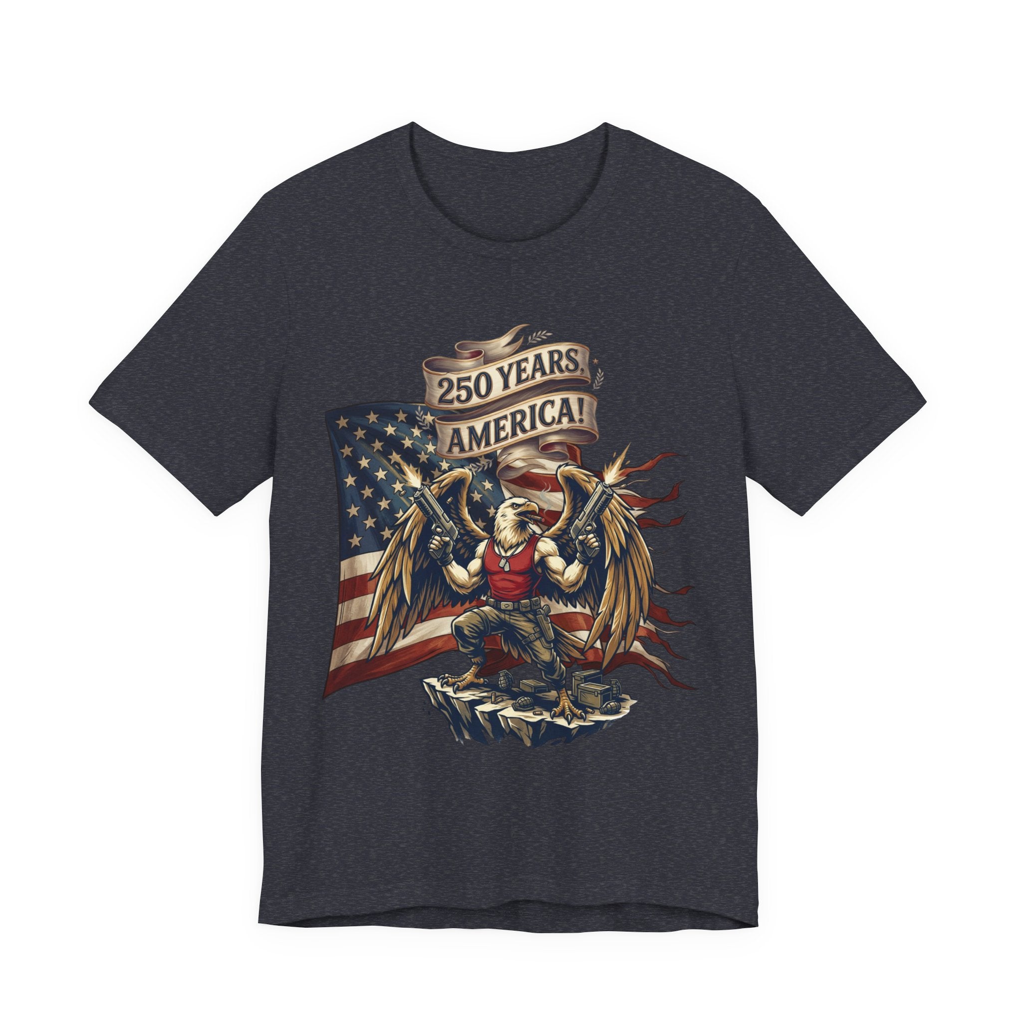 250 Years American Eagle T-Shirt — Patriotic USA Flag Tee